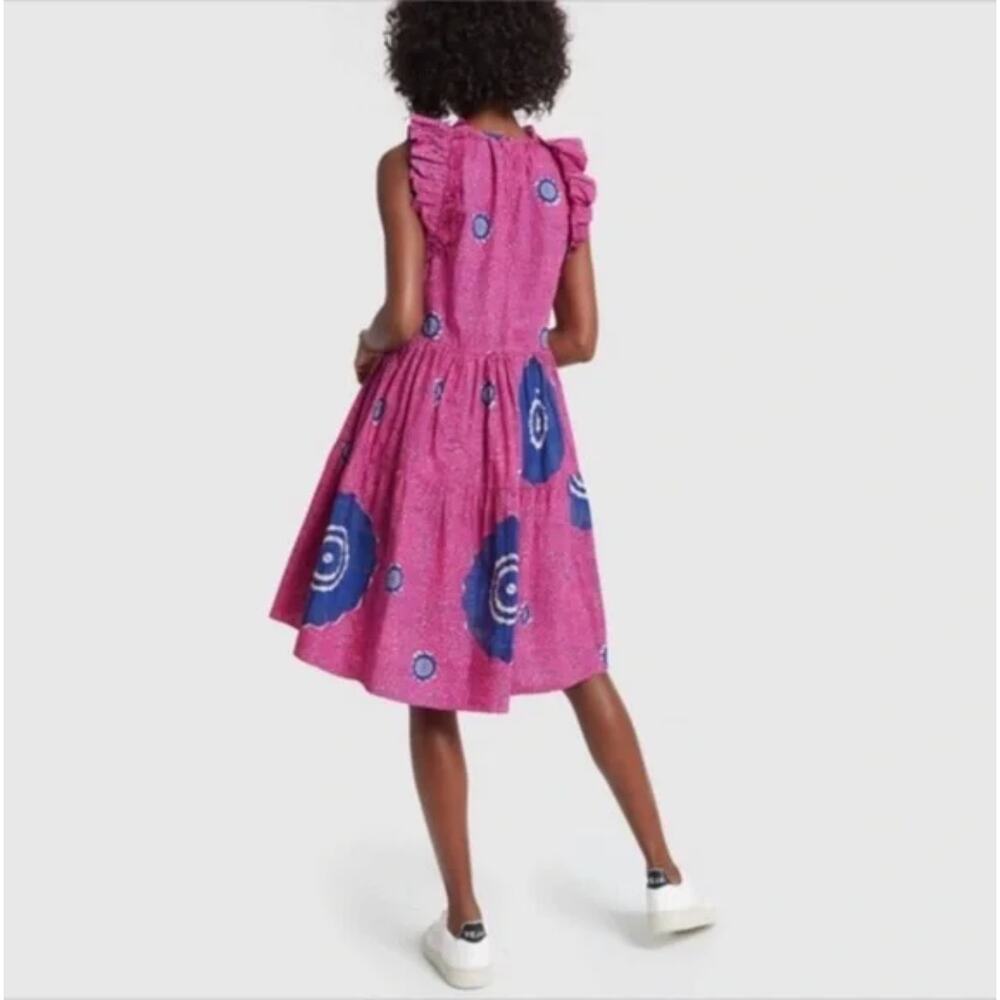 Ulla Johnson Tamsin Tiered Sleeveless Printed High-Low Dress Size 8 - Picture 2 of 15